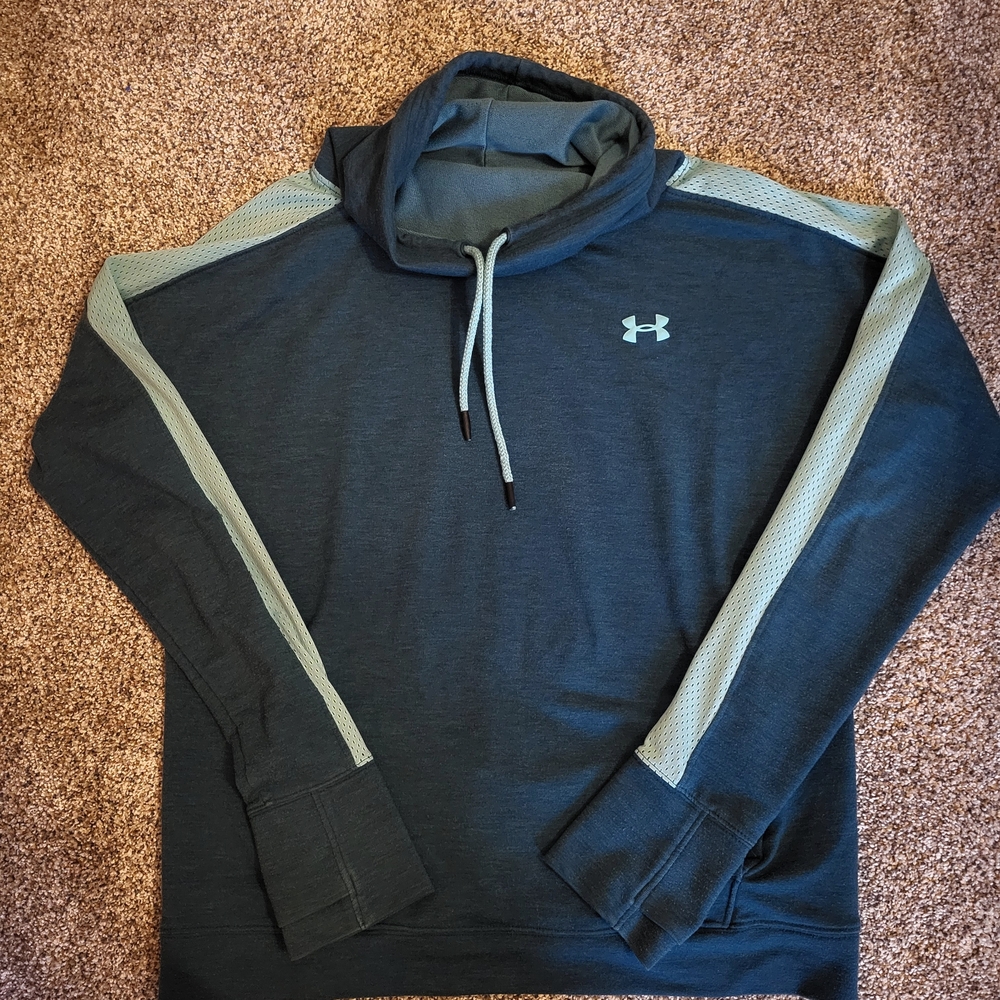 Under Armour Womens Featherwieght Dark Teal Funnel Neck